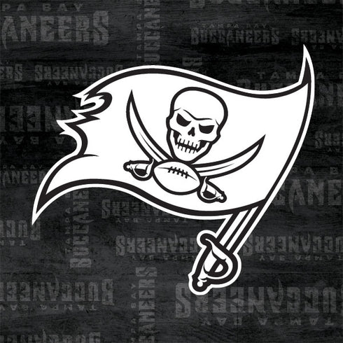 NFL Tampa Bay Buccaneers Black & White Galaxy Buds Live Skin